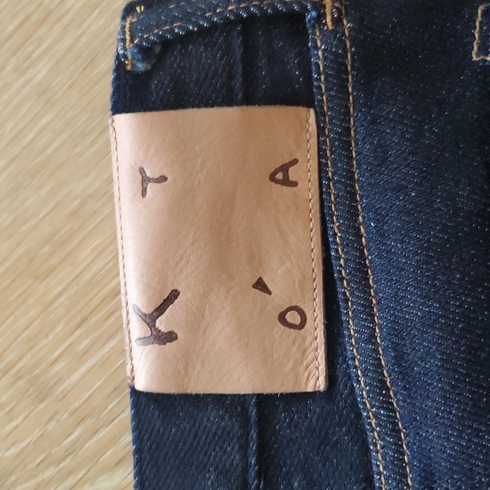 Hiroshi Kato Pen Slim Mens Selvedge Jeans Dark Wash